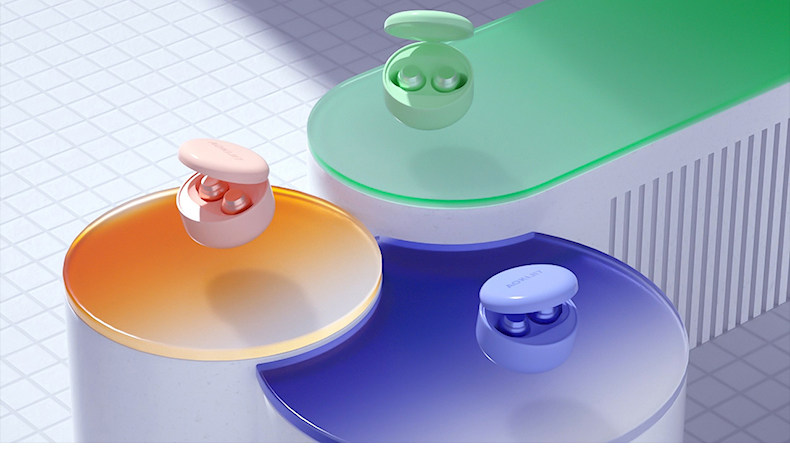 【414-蓝牙耳机】c4d工程oc渲染3d模型素材场景海报电商源文件