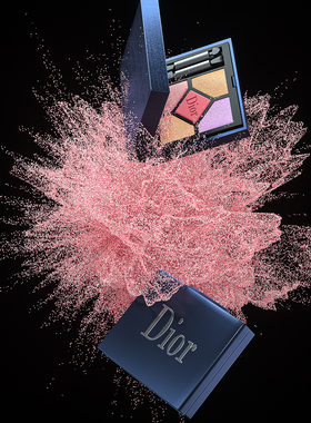 676-美妆XP粒子场景海报C4D模型源文件OC渲染室内三维素材工程