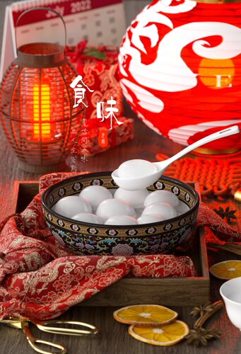 【33-元宵节汤圆】C4D工程OC渲染3D模型素材设计场景灯光贴图材质