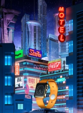 【44-赛博朋克工】C4D工程OC渲染3D模型素材设计场景灯光贴图材质