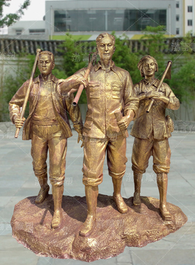 渤言雕塑大型公园人物雕塑定制