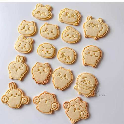 卡通小动物饼干模具按压曲奇