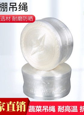 蔬菜吊绳耐高温大棚绳防老化绳网状 平板 吊蔓绳子白色吊秧绳