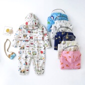 2026可爱卡通薄款 防护雨衣儿童雨披宝宝透气拉链大帽檐 速干连体裤