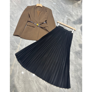 含50羊毛 阅悦套 配腰带 套裙两件套套装 A952 半裙经典