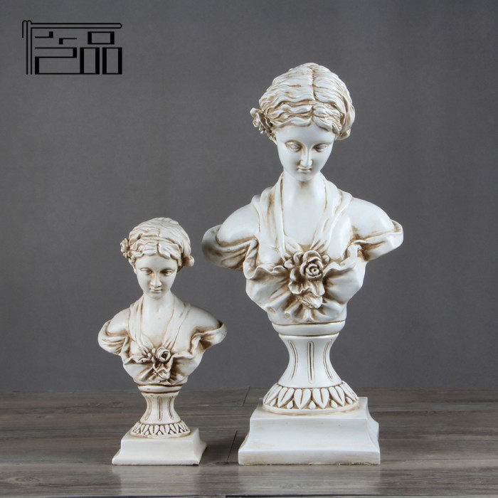 美式少女头像装饰品摆件/做旧复古少女雕塑工艺品/家装客厅装饰品|ruв категории Домашний быт, украшения - от Buy2taobao.com для оказания профессиональной услуги покупки агента Taobao