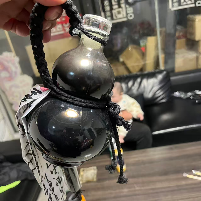 创意葫芦果酒泡酒玻璃瓶分装瓶泡茶瓶熬夜人身水瓶一斤装密封空瓶
