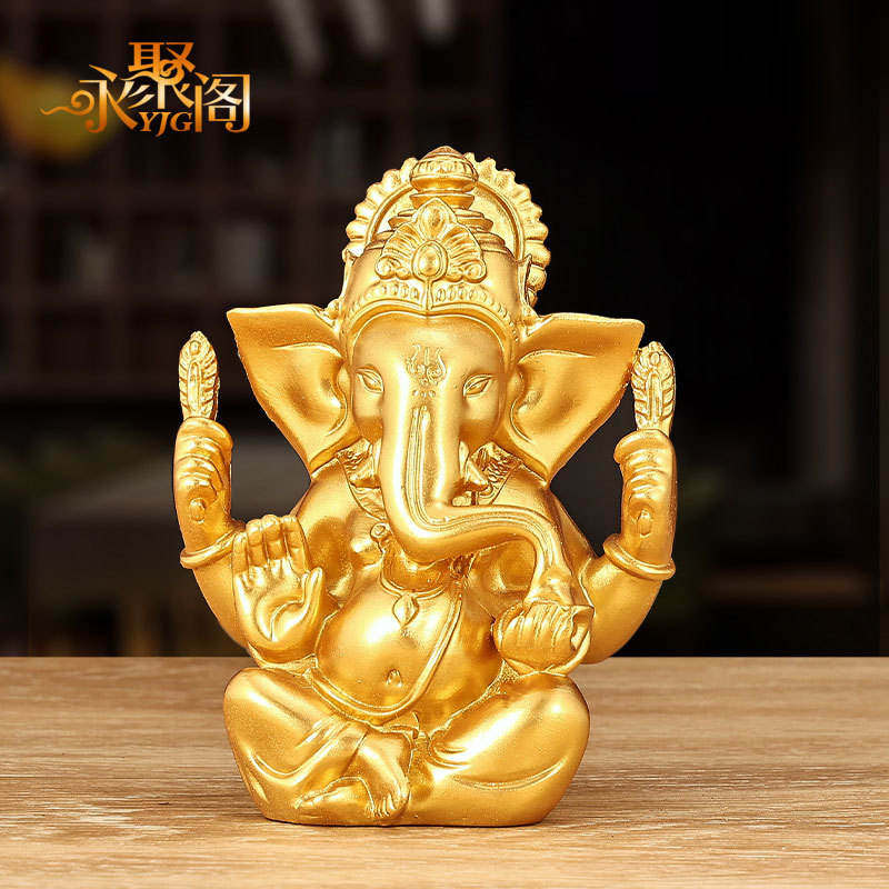 象目神摆件亚佛像摆件装饰品象神泰式客厅办公室礼品泰国