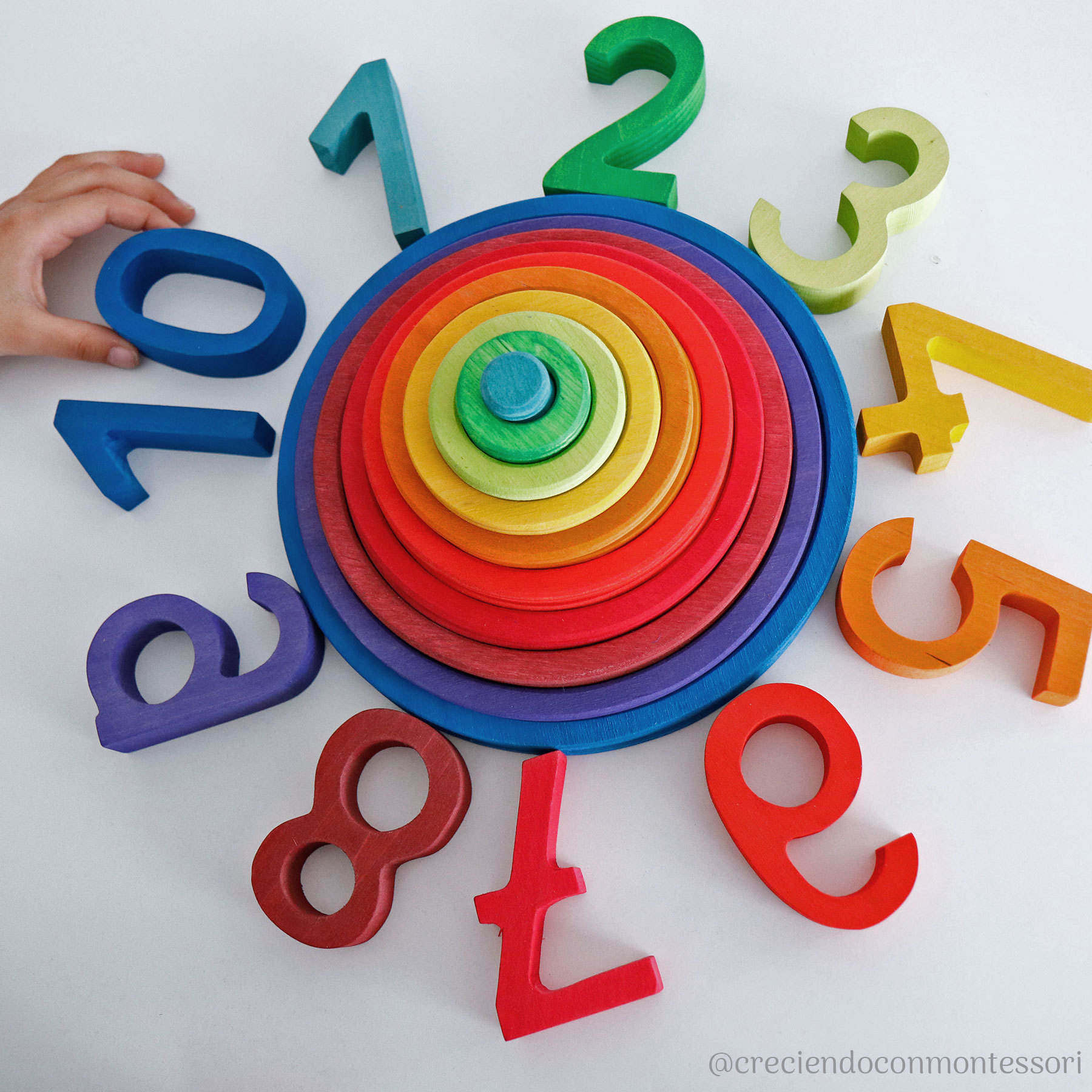 儿童积木木制玩具拼装彩色叠叠乐早教宝宝幼儿园摆件