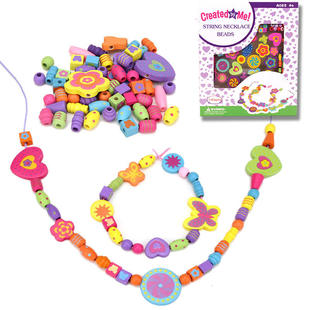 串绳礼物串珠穿绳幼儿童女孩玩具早教益智木制玩具穿珠子宝宝