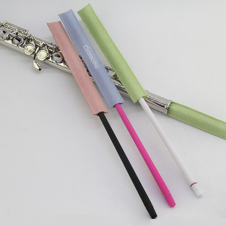 吸水內膛金属硅胶清洁杆吸水通条布内腔内壁长笛擦拭布