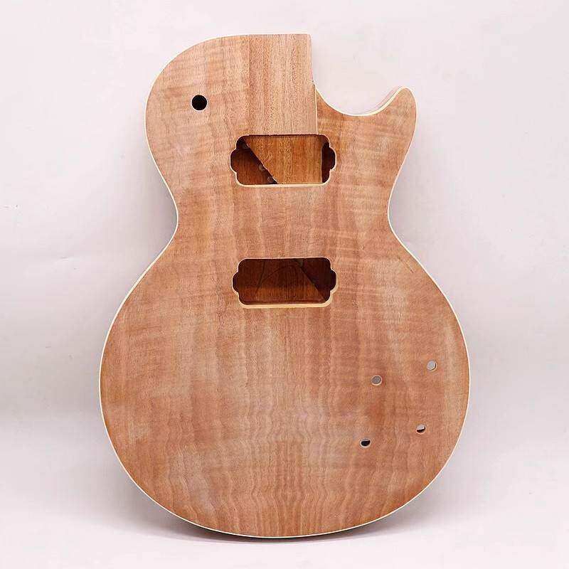 LP琴体虎纹包边琴身吉他配件琴体奥古木LP电吉他改装