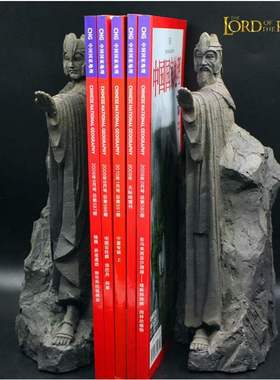 指环王魔戒霍比特人刚铎之门阿苟纳斯雕像书档摆件手办书挡25cm