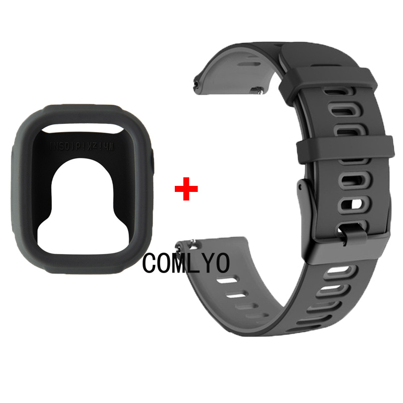 适用荣耀亲选青少年手表whizkid保护壳表带硅胶运动舒适学生腕带