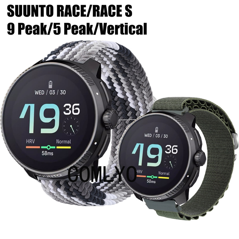 适用颂拓SUUNTO Race S 5 Peak Pro Vertical Ocean表带尼龙舒适