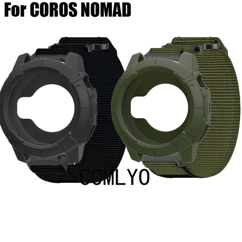 适用高驰COROS NOMAD保护壳表带尼龙透气排汗运动户外硅胶半包壳