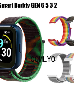 适用GEN 6 5 3 2 Posb Smart buddy watch表带尼龙织物透气男女款