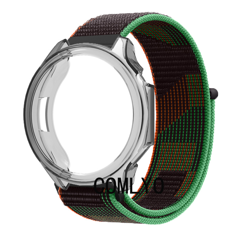 适用OPPO Watch X2手表保护壳+表带尼龙织物透气运动户外男女款