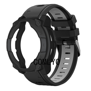 适用佳明本能instinct 3 50mm 45mm保护壳表带快拆硅胶腕带