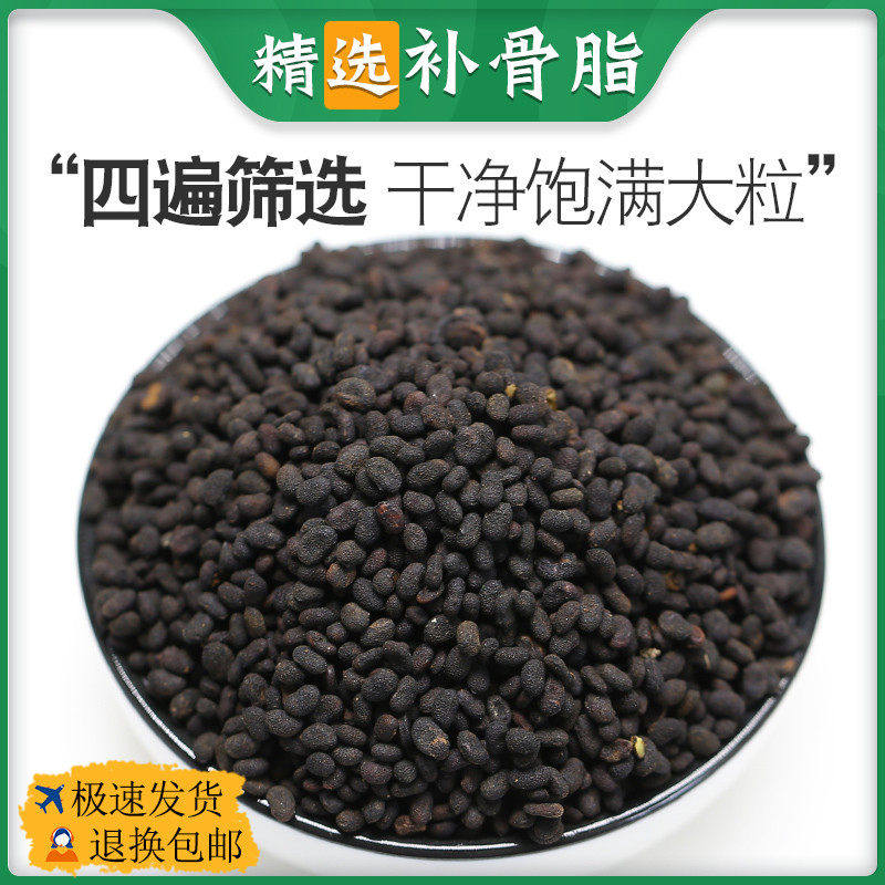 补骨脂中药材正品 补骨脂粉破故纸非野生盐炒盐补骨脂