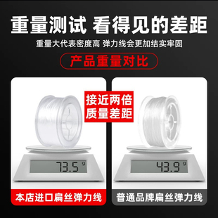 日本进口扁丝弹力线高弹力手串绳文玩手串线水晶手链穿珠子弹力线