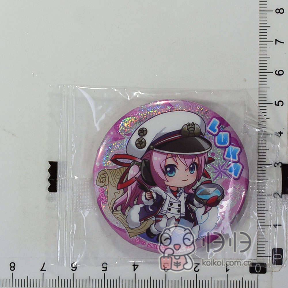 日本正版现货]初音未来 vocaloid  雪ミク2022 亮闪徽章 巡音流歌