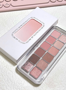 十二色眼影盘大地色低饱和多色防水防汗不掉色新手珠光哑光百搭盘