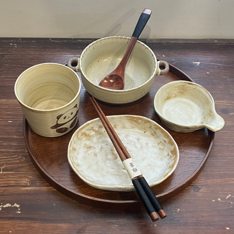 漫生活老板娘 夏花 一人食碗碟套装套装高颜值平价减脂分餐月子餐