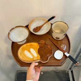 漫生活老板娘 小狗面包 碗具套装一人食学生餐家用分餐餐具仪式感