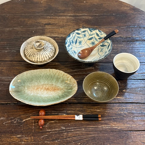 漫生活老板娘 青岚素心 青花雅致诗意风餐具套装一人食碗盘杯碟