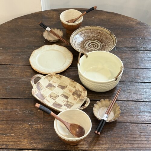 漫生活老板娘 陶语呢喃 复古做旧风餐具套装二人食家用民宿餐厅
