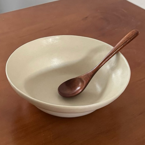 漫生活老板娘 纯手工哑光釉复古土陶碗粗陶碗家用汤碗粗陶餐具