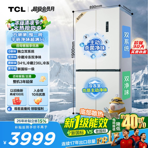 TCL方墩墩601L双系统双净味新1级