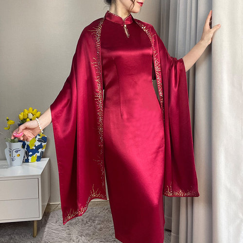 春夏烫钻百搭女喜妈妈披肩婚宴