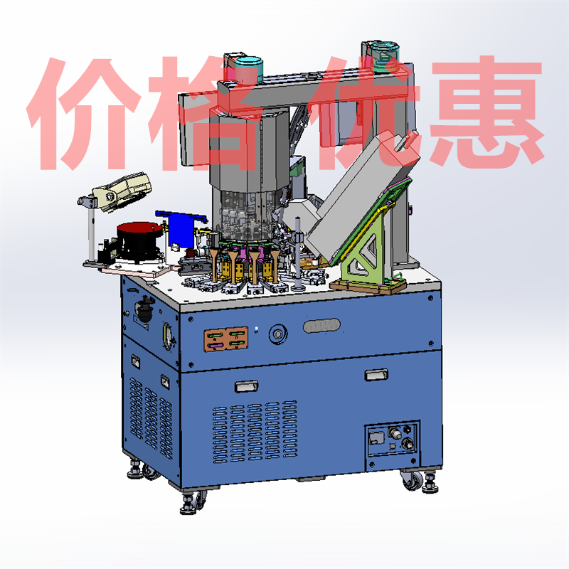 半导体转塔测试分选机X26313D图纸机械设计素材SW模型