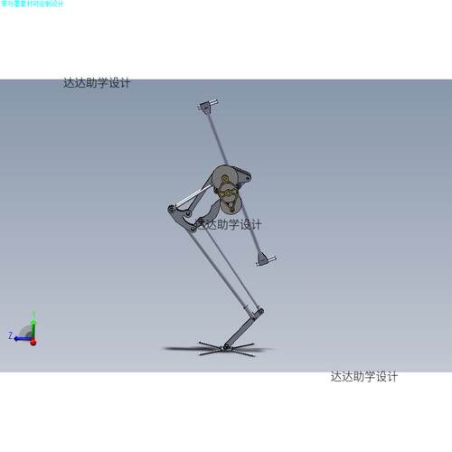 M4027-生垂直跳跃机器人salto 三维SW2018带参设计CAD