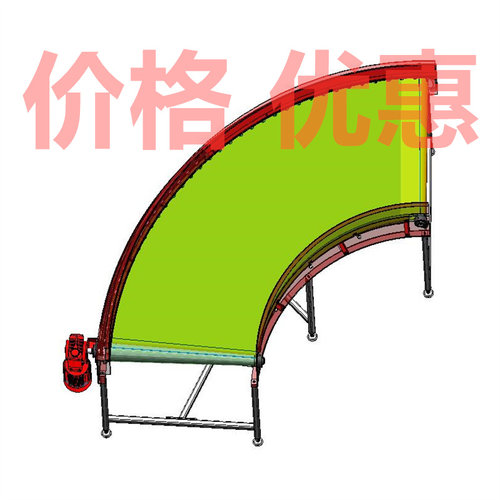 皮带型转弯输送机设备案例18套合集A3523D图纸机械设计素材SW