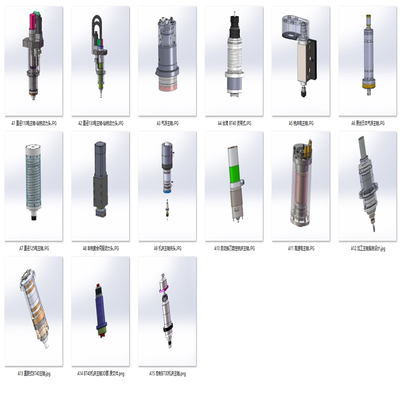 数控机床电传主轴模组案例15套合集A333  3D图纸 机械设计素材 SW