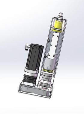 防尘式伺服电动缸 内部详细结构X3150  3D图纸 机械设计素材 SCAD