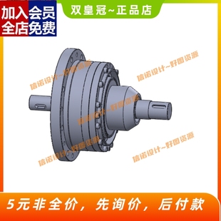 谐波齿轮减速器设计 含三维SW模型3D建模+10张CAD图纸+说明素CAD