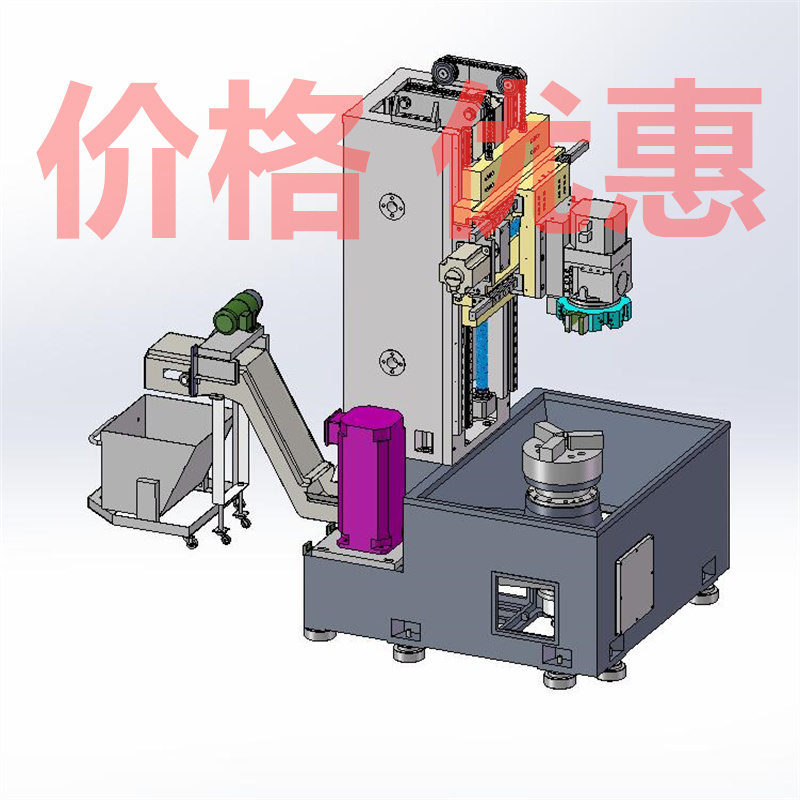 数控立式车床VTC5060E数控立车X27713D图纸机械设计素材SW模型