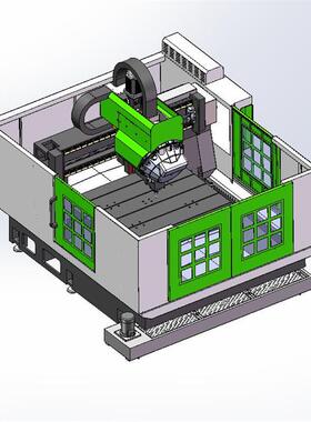 1513数空钻攻中心 雕刻机X2979   3D图纸 机械设计素材 SW模型CAD
