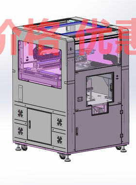 双工位锁螺丝机落地立式X28543D图纸机械设计素材SW模型