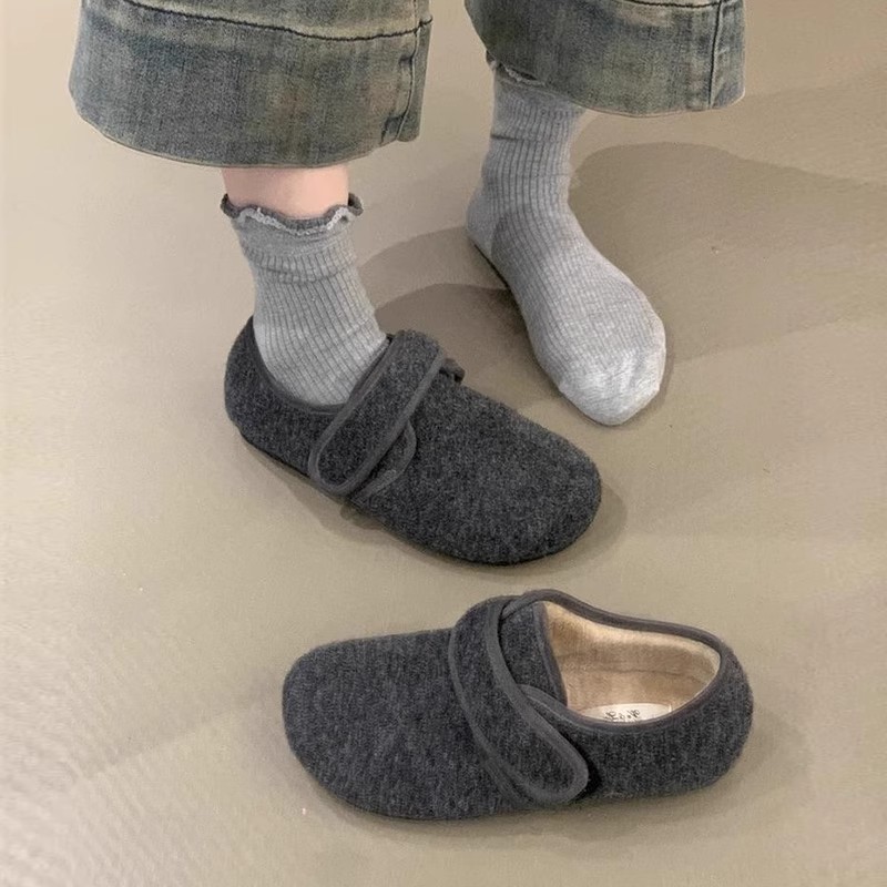 大码女鞋41到43宽胖脚秋冬2025新款勃肯鞋子女冬季玛丽珍加绒棉鞋