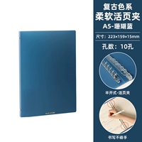 A5 Live Page Shell-Coral Blue Retro Color System