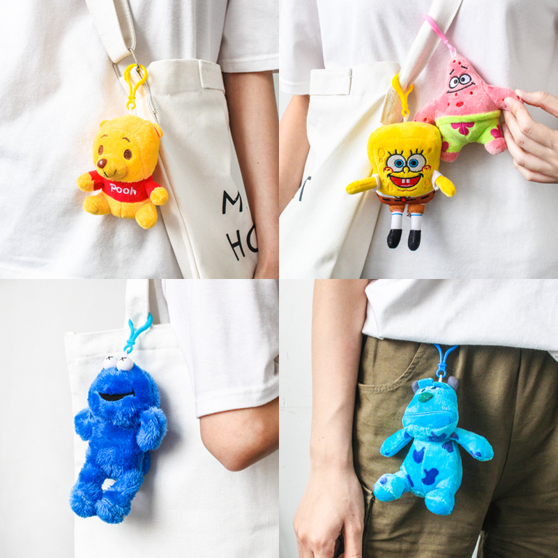 芝麻街ins挂件背包包装饰钥匙扣