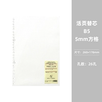 Темно -серый квадратный ядро ​​B5 CORE/60 лист