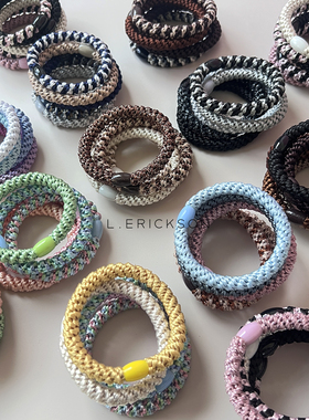 莱丽克森【发圈单根集】L.Erickson高弹力舒适粗款发绳高马尾不塌