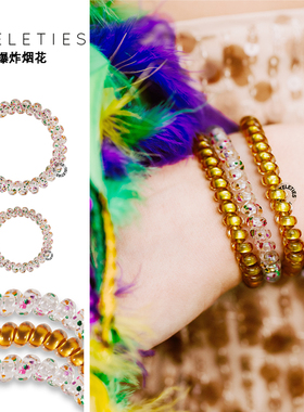 美国TELETIES【季节款集合24】电话线发圈女泰莉圈TT圈爆炸烟花