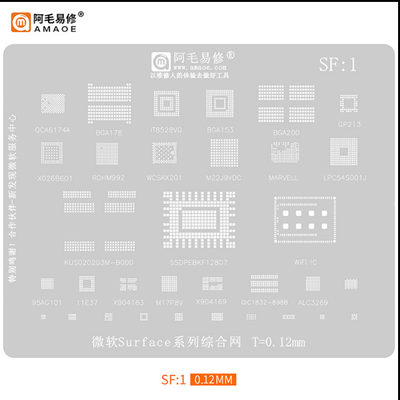 WIFI模块 3162/7260/7265/8260/8265/9560/AX210/200/201植锡钢网